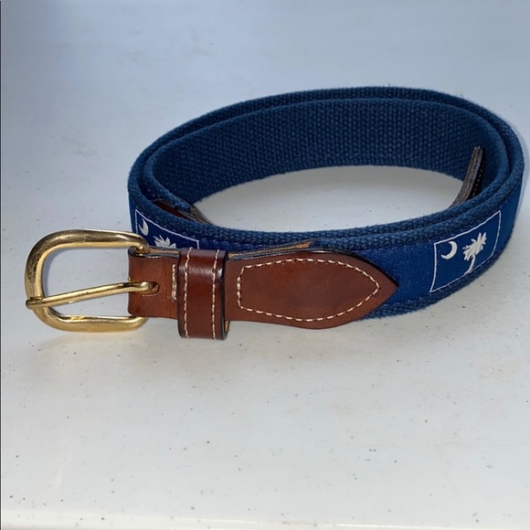 COUNTRY CLUB PREP

SOUTH CAROLINA LEATHER TAB BELT - Picture 1 of 6